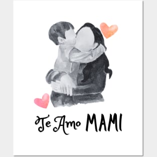 Te amo mami. Idea de regalo para mamá. Madre e hijo Posters and Art